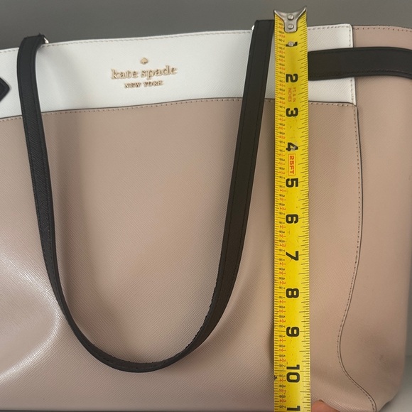 Kate Spade Bundle- Tan and Black Tote and Kate Spade Notebook - Picture 15 of 15